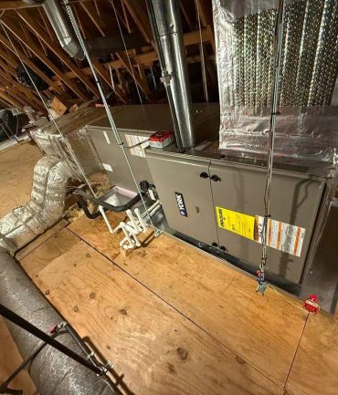 Complete attic ductwork system installation by AFAB Construction